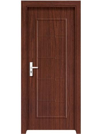Classic Series wood plastic composite door with pvc film for interior room