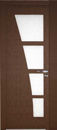 Eco-Friendly Fire-resistant Door Waterproof WPC Interior PVC Laminated Door With Sound Insulation