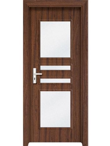  Eco-Friendly Fire-resistant Door Waterproof WPC Interior PVC Laminated Door With Sound Insulation