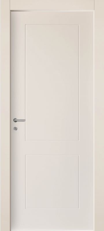WPC Door Supplier Internal 2-Panel Door Interior Door Swing Door with PVC Film Lamination 